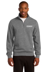 Heather 1/4 Zip Sweatshirt w/ Emb 